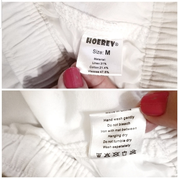 Hoerev cabana linen blend high rise pants - Picture 6 of 7